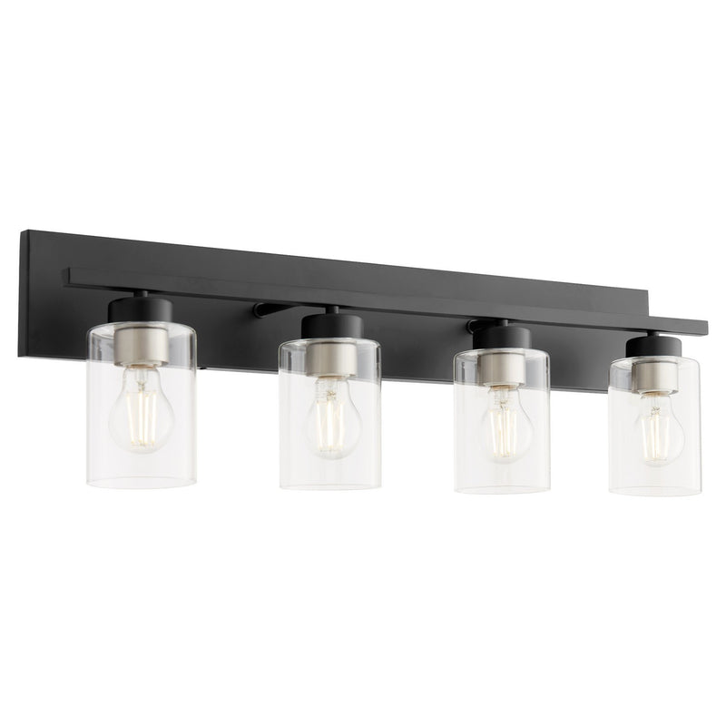 Quorum 5012-4-59 Four Light Vanity, Matte Black