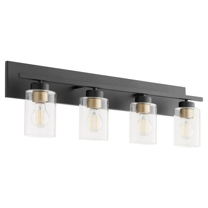 Quorum 5012-4-59 Four Light Vanity, Matte Black