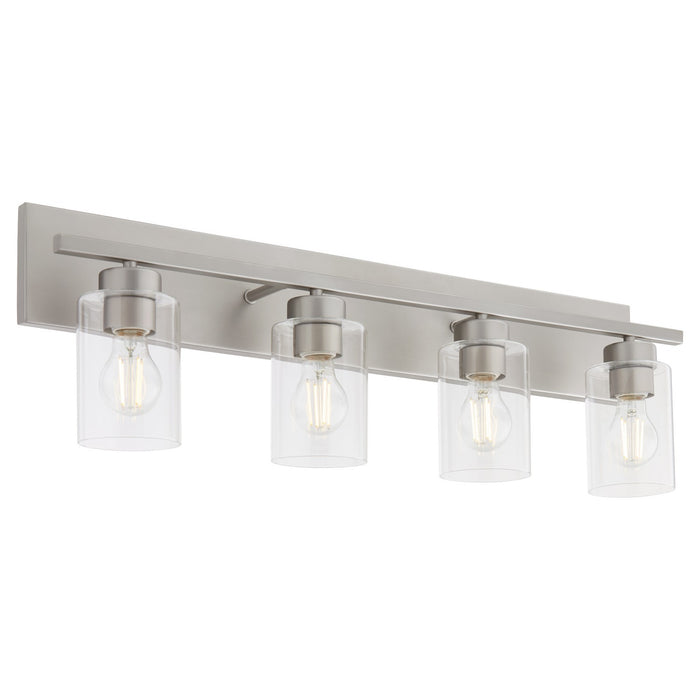 Quorum 5012-4-65 Four Light Vanity, Satin Nickel