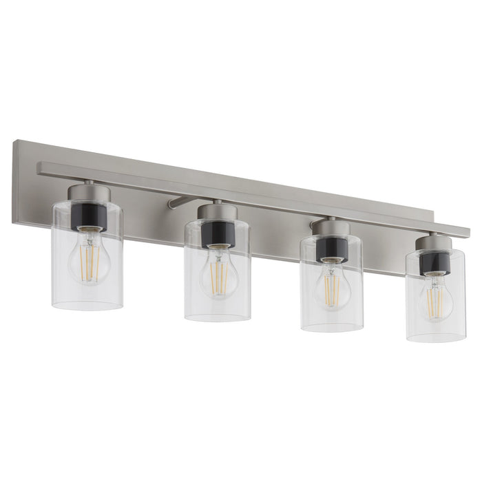 Quorum 5012-4-65 Four Light Vanity, Satin Nickel