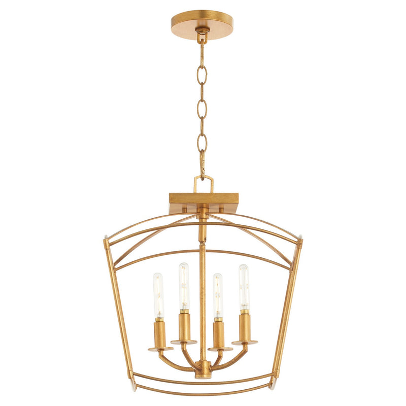 Quorum 2812-14-74 Four Light Dual Mount, Gold Leaf