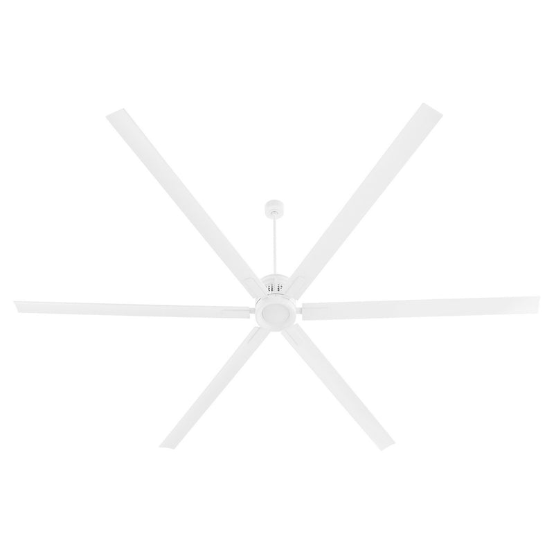 Quorum 101206-8 120" Ceiling Fan, Studio White