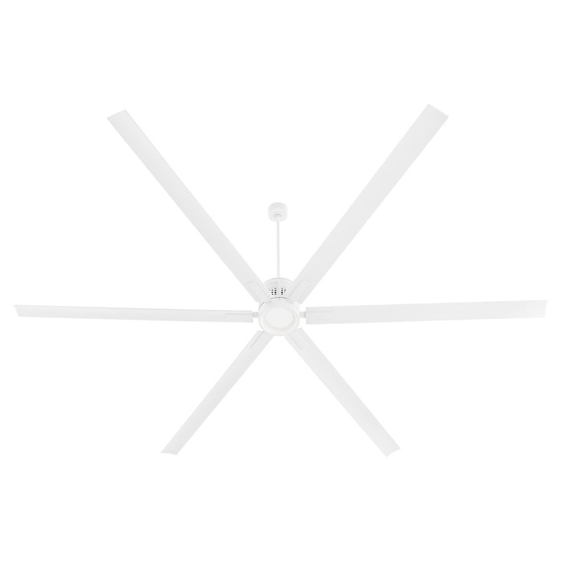 Quorum 101206-8 120" Ceiling Fan, Studio White