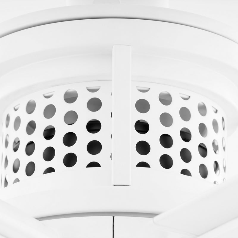Quorum 10806-8 80" Ceiling Fan, Studio White