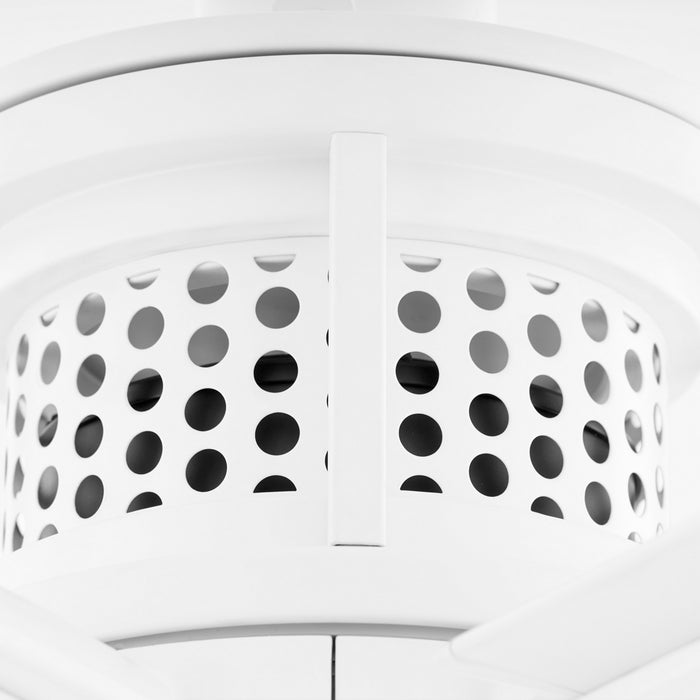 Quorum 10806-8 80" Ceiling Fan, Studio White