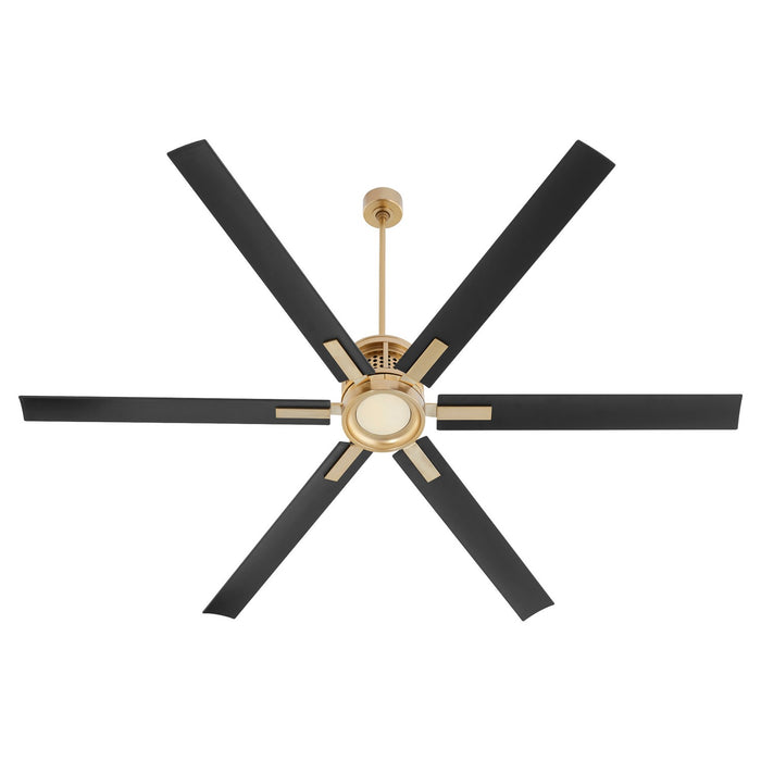 Quorum 10806-80 80" Ceiling Fan, Aged Brass