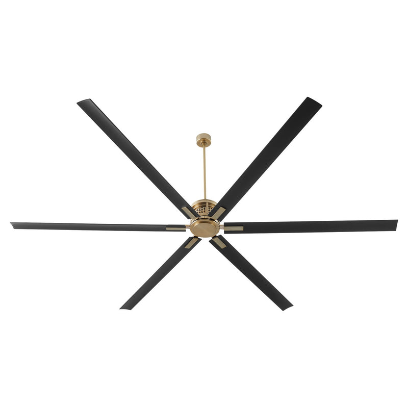 Quorum 101206-80 120" Ceiling Fan, Aged Brass