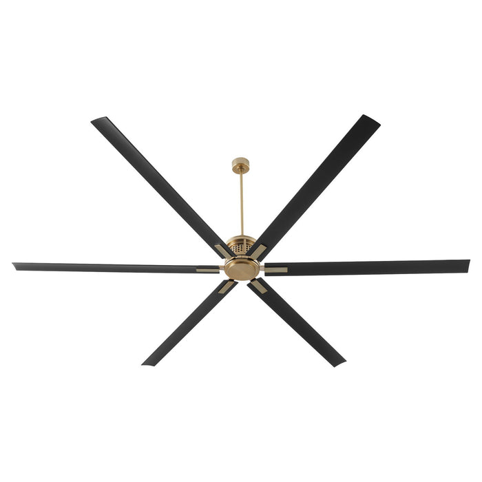 Quorum 101206-80 120" Ceiling Fan, Aged Brass