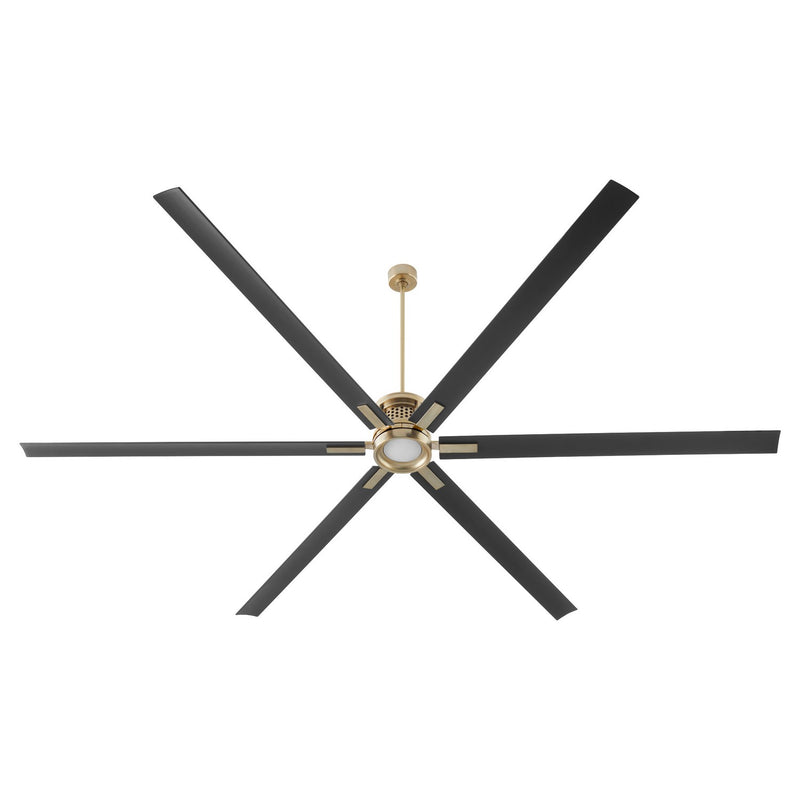 Quorum 101206-80 120" Ceiling Fan, Aged Brass