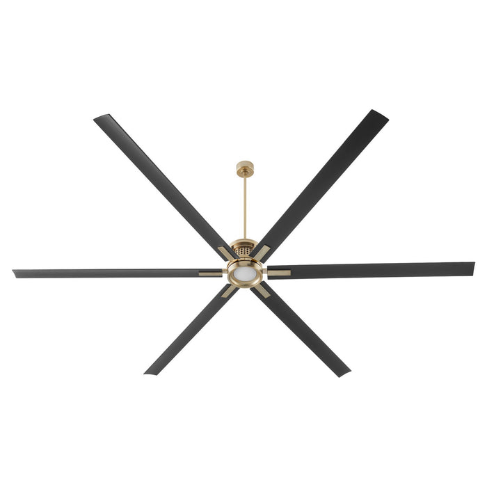 Quorum 101206-80 120" Ceiling Fan, Aged Brass
