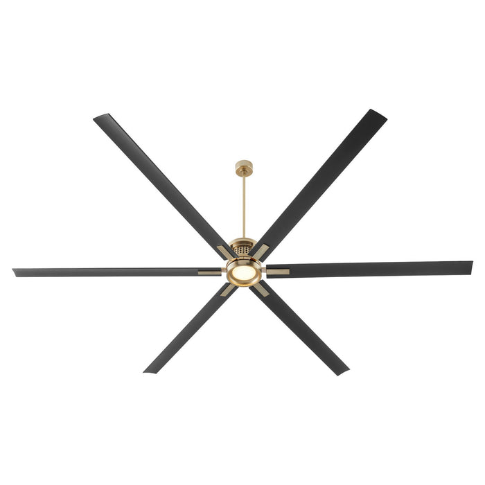 Quorum 101206-80 120" Ceiling Fan, Aged Brass