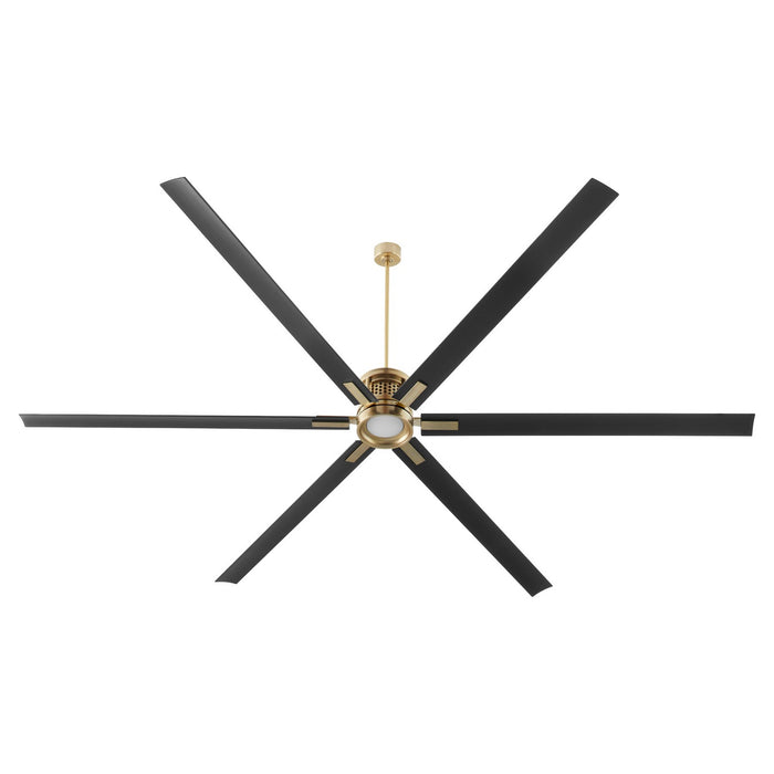 Quorum 101206-80 120" Ceiling Fan, Aged Brass