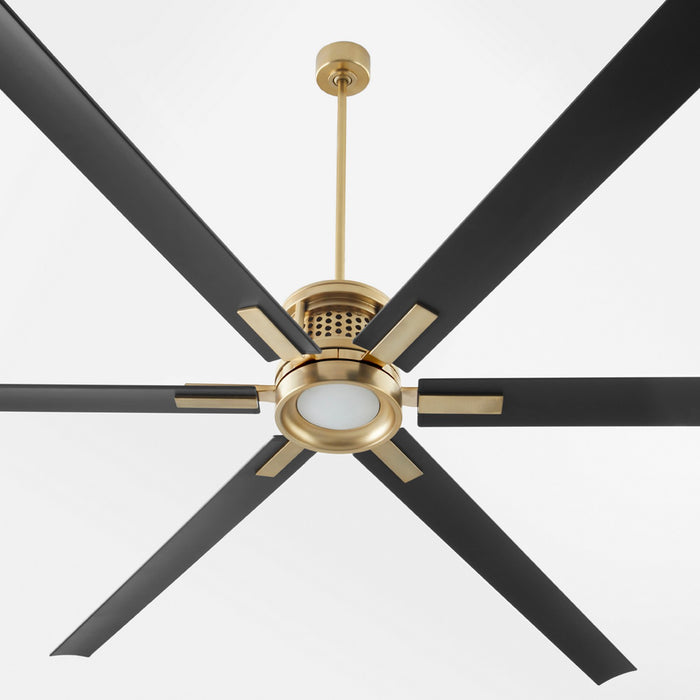 Quorum 101206-80 120" Ceiling Fan, Aged Brass