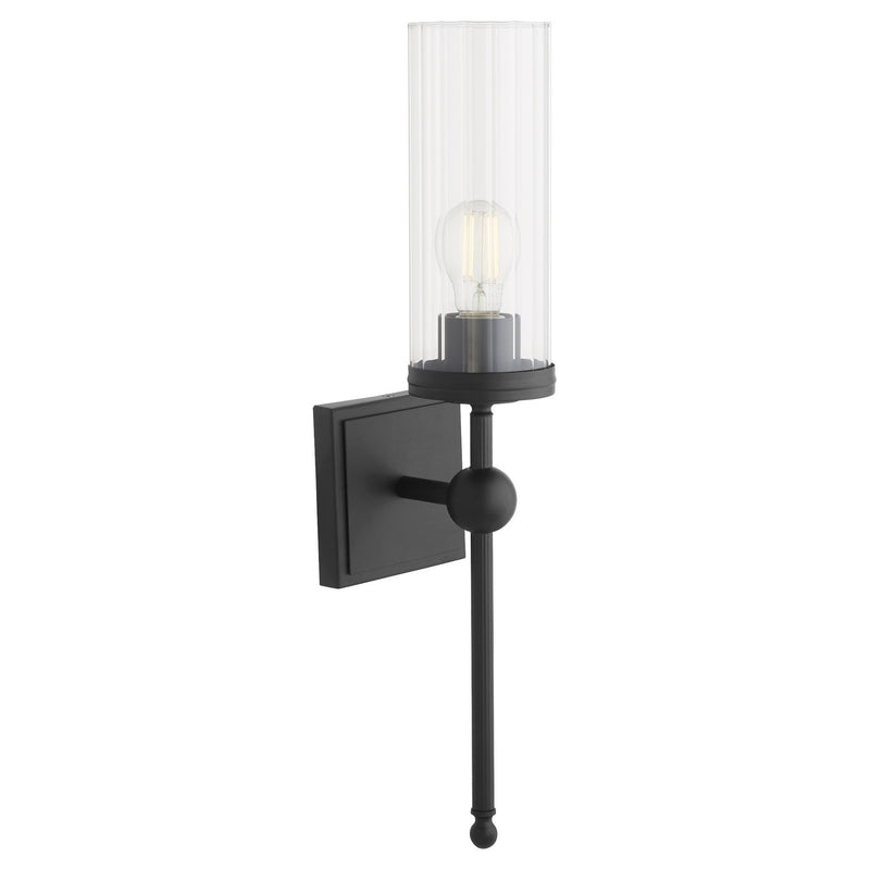 Quorum 560-1-59 One Light Wall Mount, Matte Black