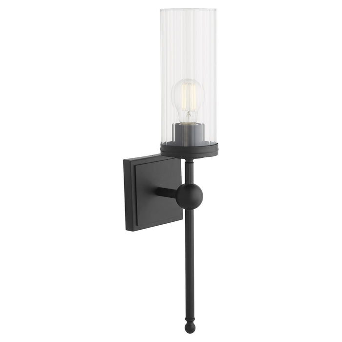Quorum 560-1-59 One Light Wall Mount, Matte Black