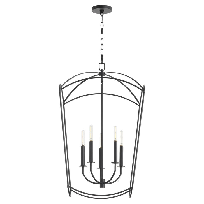 Quorum 6812-5-59 Five Light Entry, Matte Black