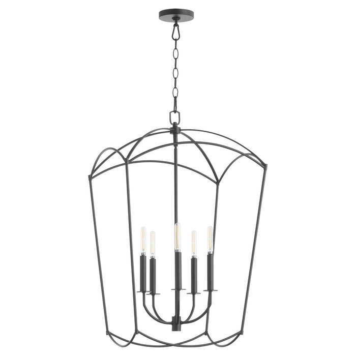 Quorum 6812-5-59 Five Light Entry, Matte Black