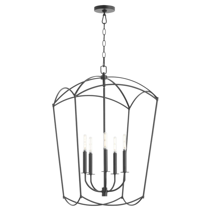 Quorum 6812-5-59 Five Light Entry, Matte Black