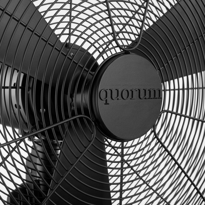 Quorum 93203-59 20" Wall Fan, Matte Black