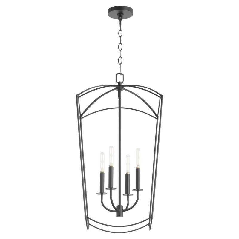 Quorum 6812-4-59 Four Light Entry, Matte Black