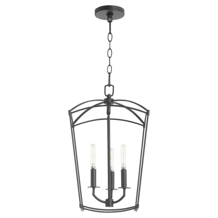 Quorum 6812-3-59 Three Light Entry, Matte Black