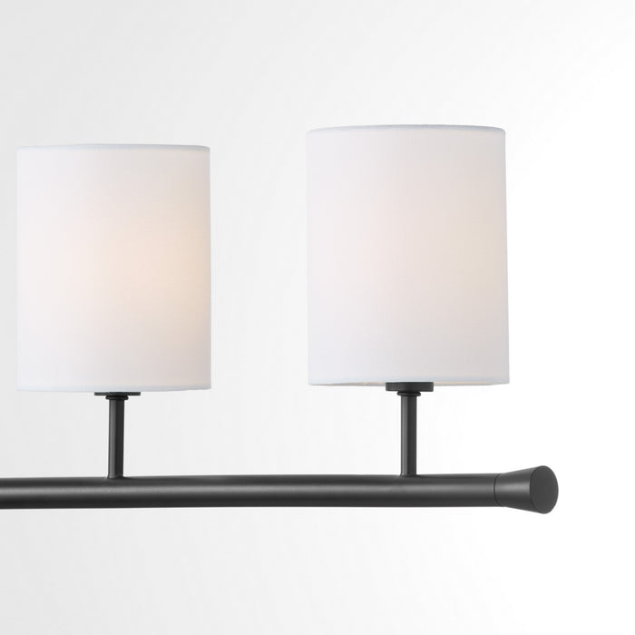 Quorum 647-7-59 Seven Light Linear Chandelier, Matte Black