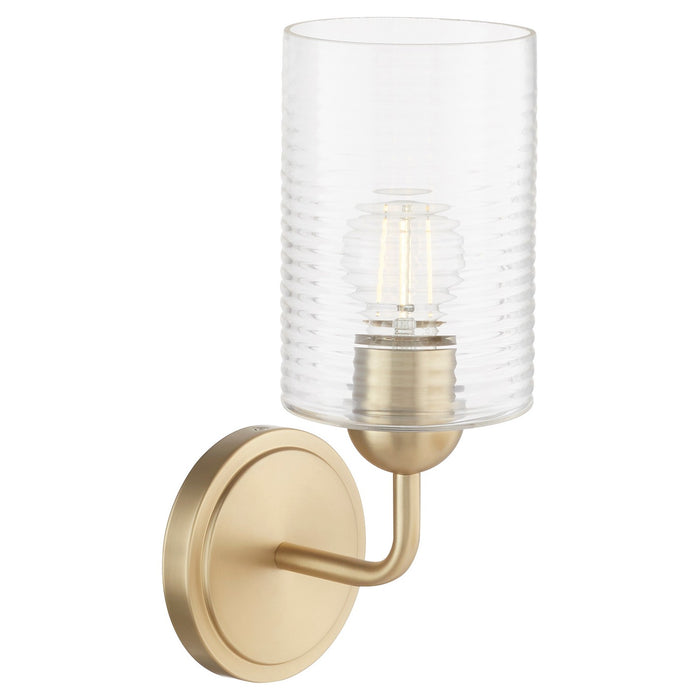 Quorum 598-1-80 One Light Wall Mount, Aged Brass