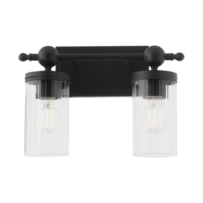 Quorum 560-2-59 Two Light Vanity, Matte Black