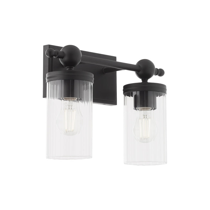 Quorum 560-2-59 Two Light Vanity, Matte Black