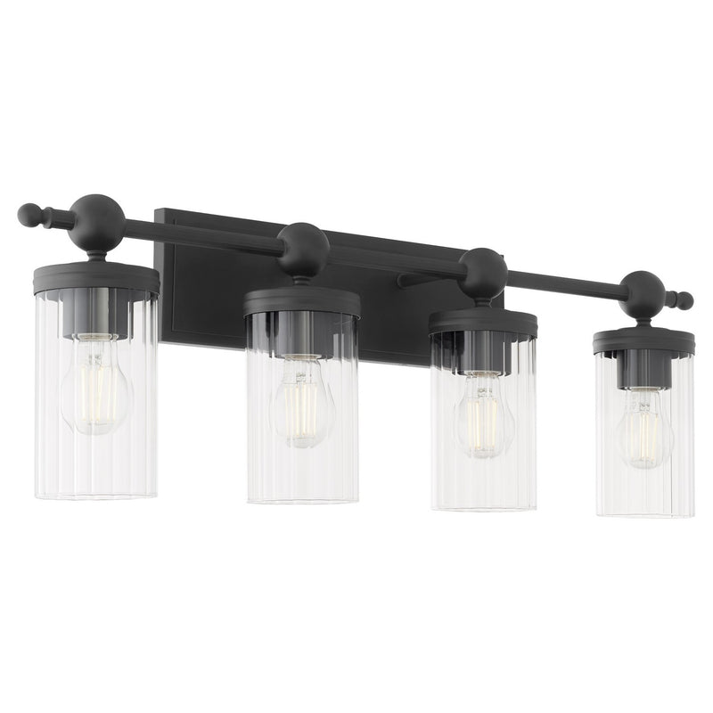Quorum 560-4-59 Four Light Vanity, Matte Black