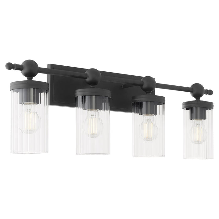 Quorum 560-4-59 Four Light Vanity, Matte Black