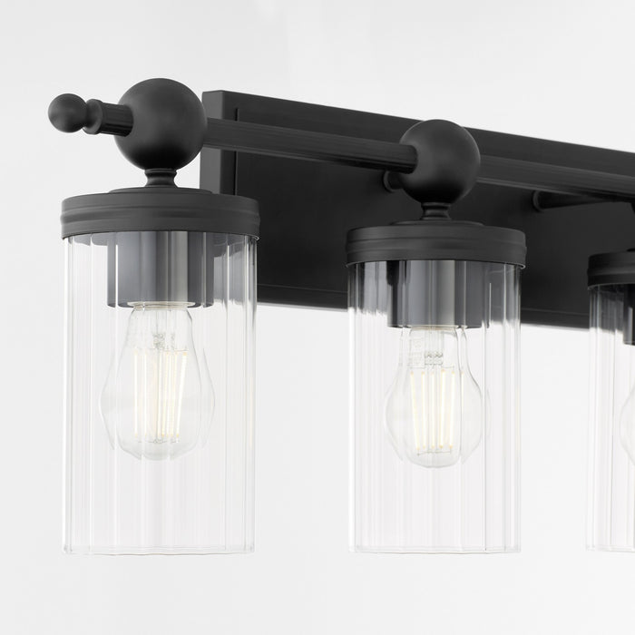 Quorum 560-4-59 Four Light Vanity, Matte Black