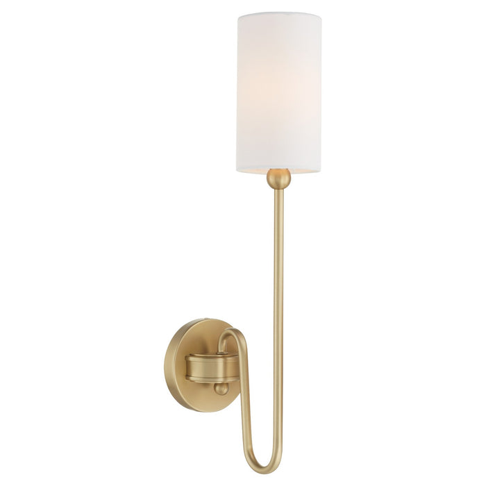 Quorum 597-1-80 One Light Wall Mount, Aged Brass
