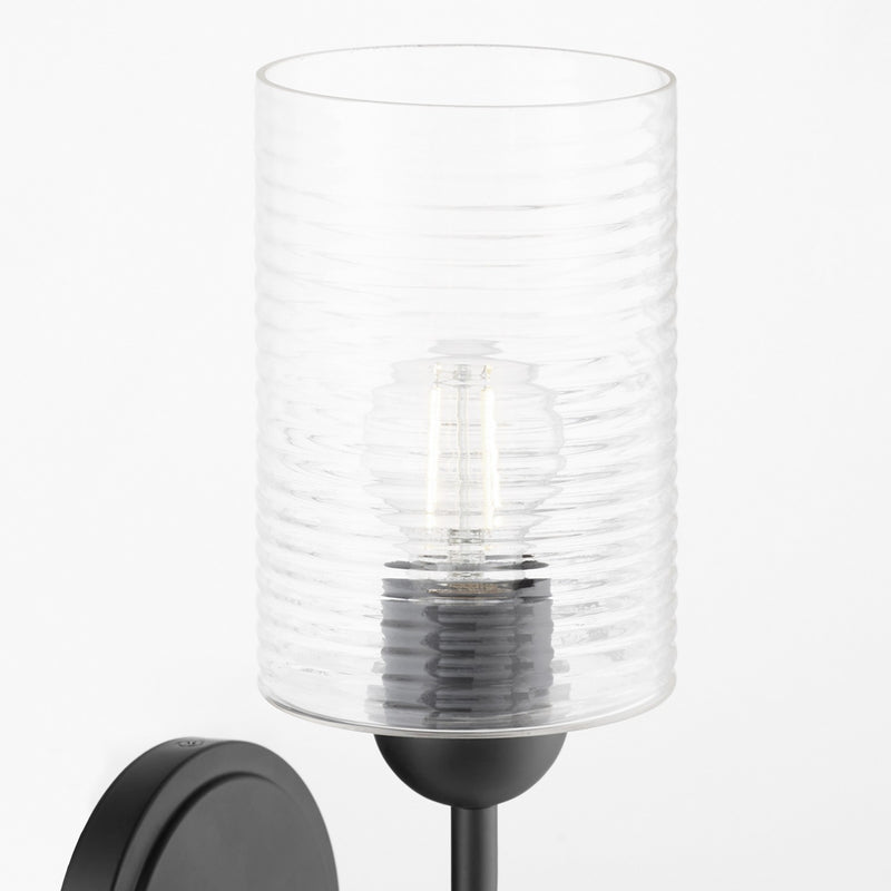 Quorum 598-1-59 One Light Wall Mount, Matte Black