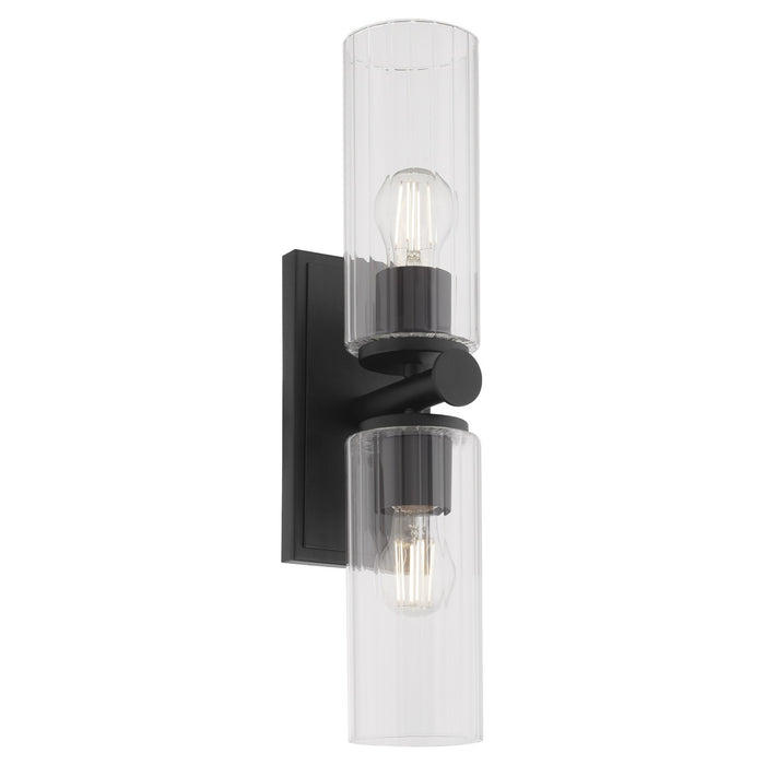 Quorum 540-2-59 Two Light Wall Mount, Matte Black