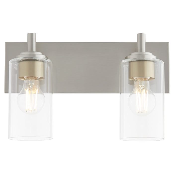 Quorum 5200-2-65 Two Light Vanity, Satin Nickel