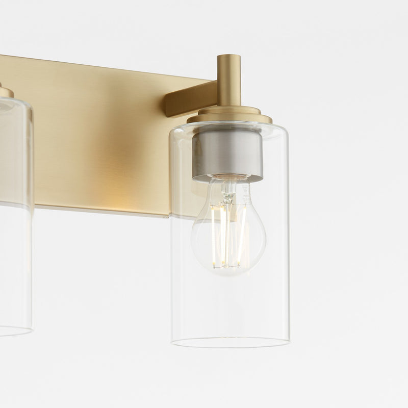 Quorum 5200-2-80 Two Light Vanity, Aged Brass