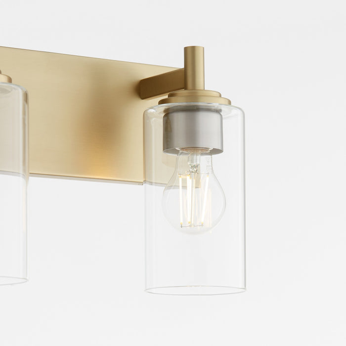 Quorum 5200-2-80 Two Light Vanity, Aged Brass