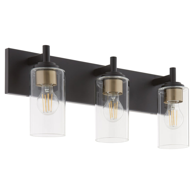 Quorum 5200-3-59 Three Light Vanity, Matte Black