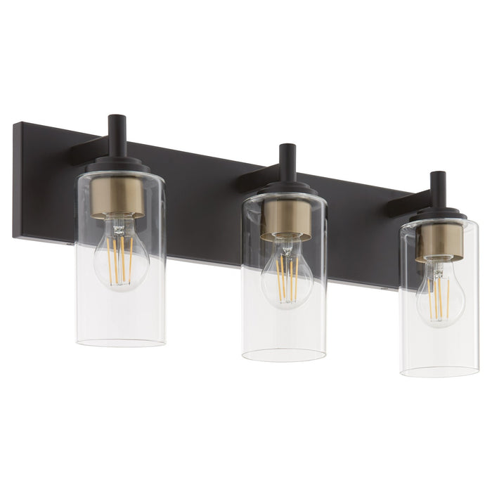 Quorum 5200-3-59 Three Light Vanity, Matte Black
