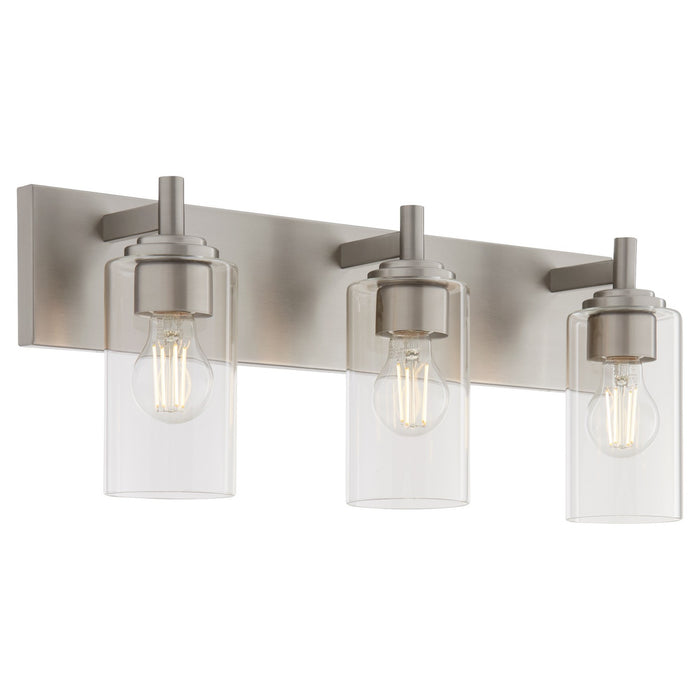Quorum 5200-3-65 Three Light Vanity, Satin Nickel
