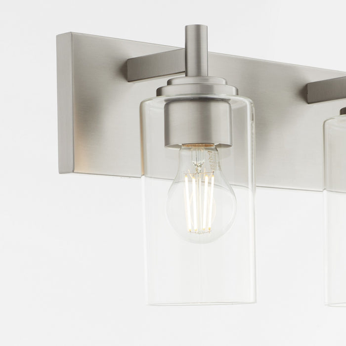 Quorum 5200-3-65 Three Light Vanity, Satin Nickel