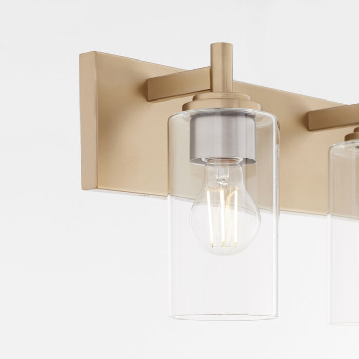 Quorum 5200-3-80 Three Light Vanity, Aged Brass