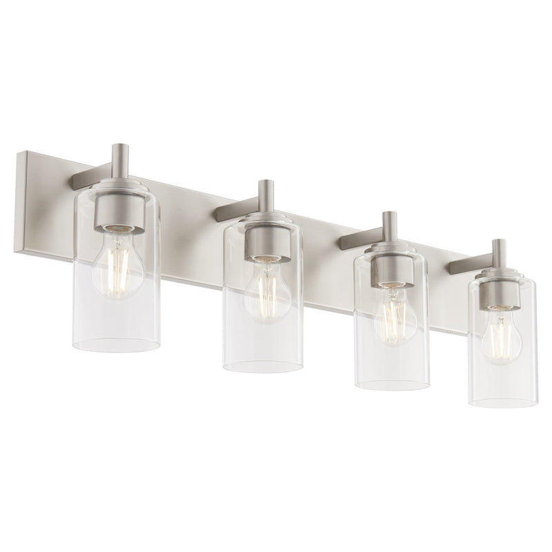 Quorum 5200-4-65 Four Light Vanity, Satin Nickel