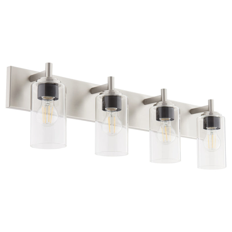 Quorum 5200-4-65 Four Light Vanity, Satin Nickel