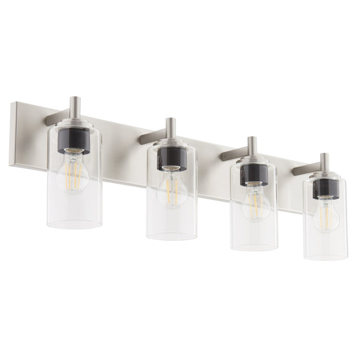 Quorum 5200-4-65 Four Light Vanity, Satin Nickel