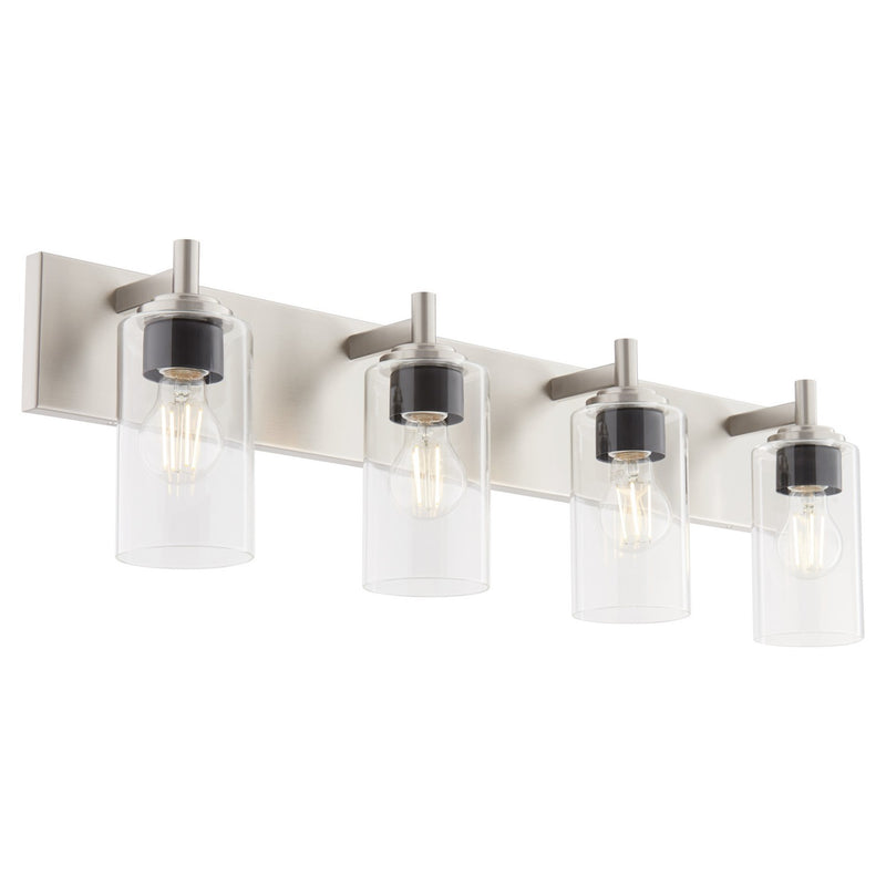 Quorum 5200-4-65 Four Light Vanity, Satin Nickel