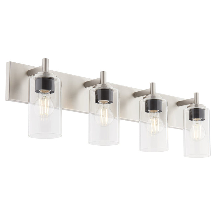 Quorum 5200-4-65 Four Light Vanity, Satin Nickel