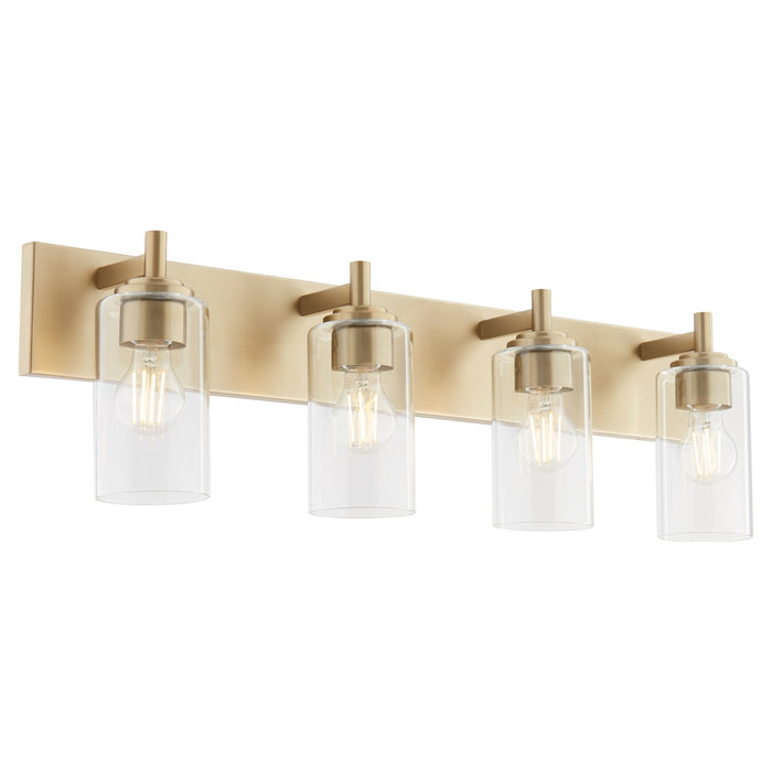Quorum 5200-4-80 Four Light Vanity, Aged Brass