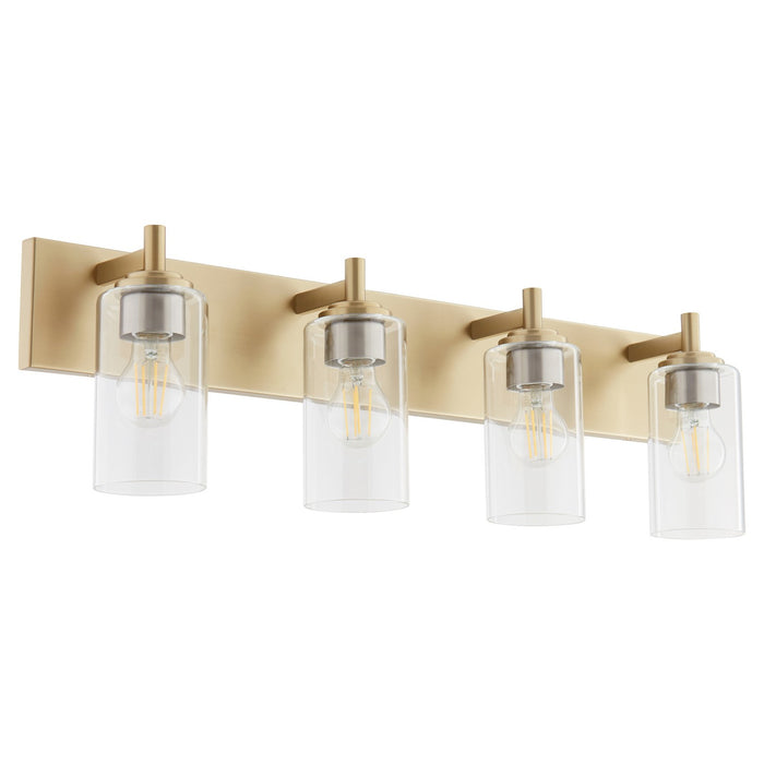 Quorum 5200-4-80 Four Light Vanity, Aged Brass